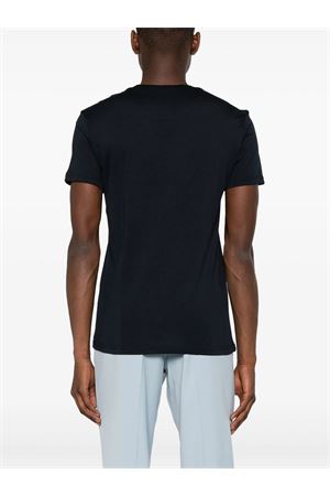 T-shirt leggera in misto cotone e seta blu navy PT TORINO | TL5STM050LEL01CD0360
